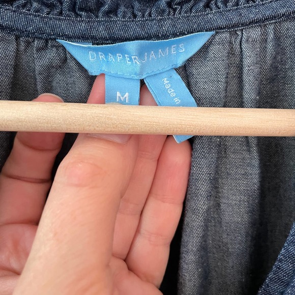 Draper James Chambray Popover Dress - Picture 6 of 10